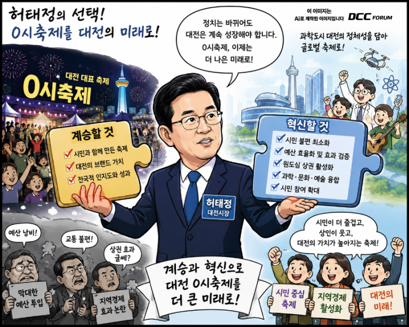허태정 시장의 선택, 0시축제를 대전의 미래로 바꿔야 한다