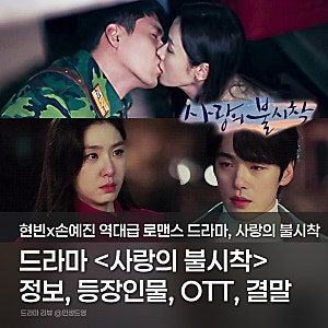 사랑의 불시착 기본정보, 줄거리, 등장인물, OTT, 결말, 몇부작? 현빈x손예진 역대급 로맨스 드....