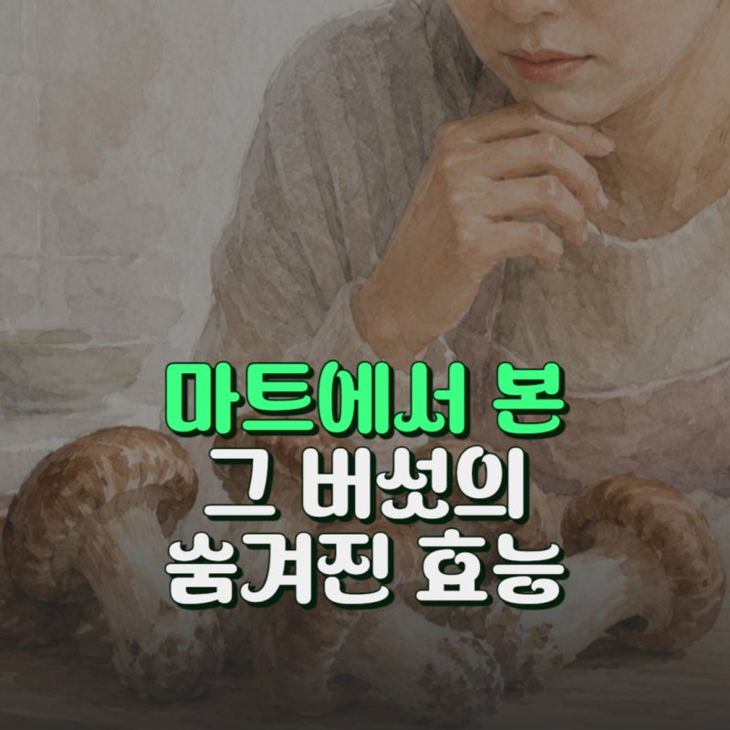 참송이버섯 효능과 생으로 먹으면 괜찮을까요