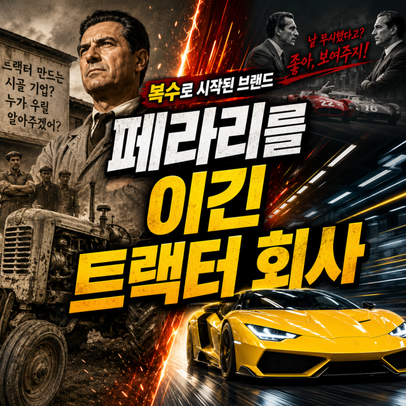 "복수로 시작된 브랜드" 람보르기니, 창립 1년 만에 페라리를 앞질렀다
