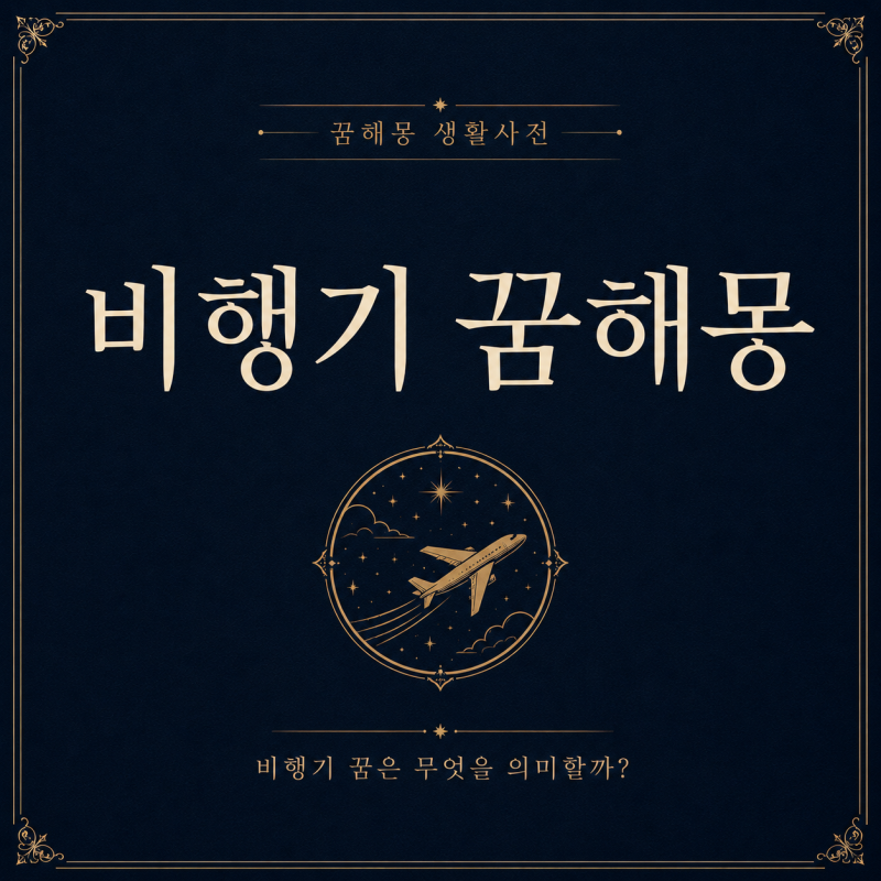 비행기 꿈해몽, 새로운 출발과 목표 변화를 뜻하는 상황별 의미 정리