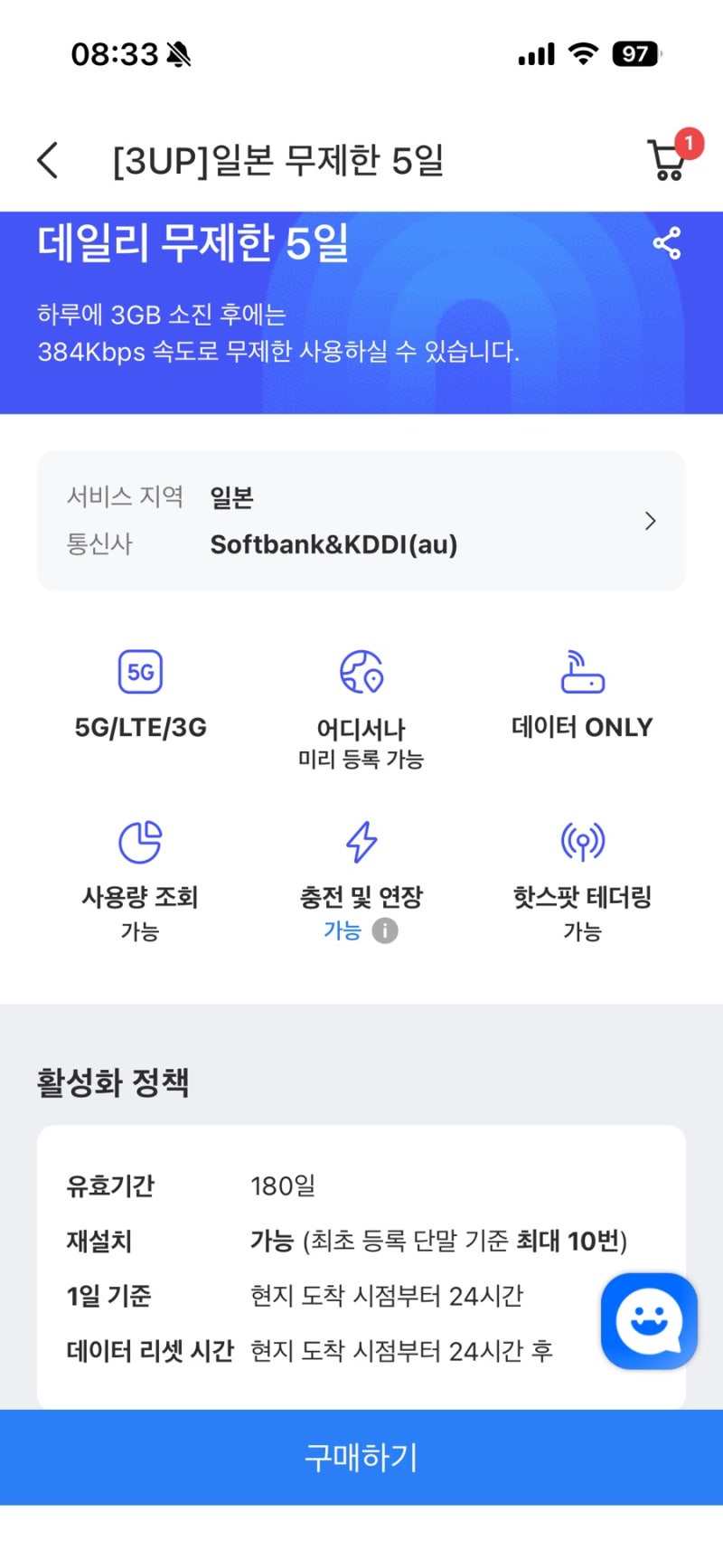 일본 오키나와 여행 로밍도깨비 이심으로 데이터 준비 완료!