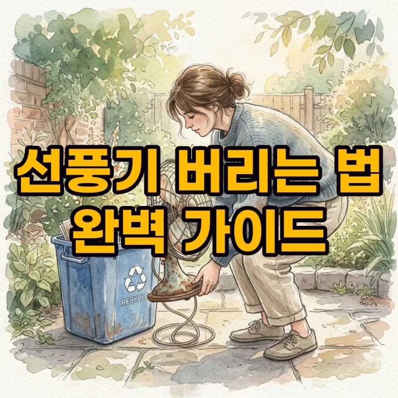 선풍기 버리는 법 및 미니 손선풍기 폐기 방법