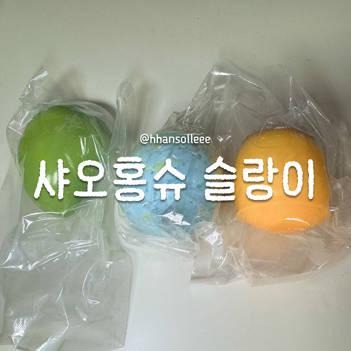 샤오홍슈 말랑이 직구 방법 및 슬랑이 추천 (망고크런치, 푸딩크런치, 제작 말랑이)