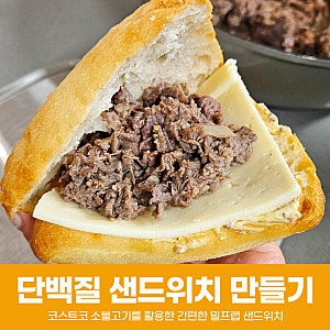 코스트코 소불고기 또띠아보다 맛있는 지중해번 밀프랩 샌드위치 만들기!
