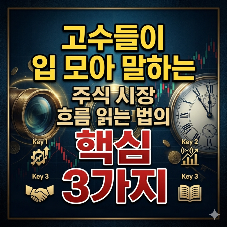  고수들이 입 모아 말하는 주식 시장 흐름 읽는 법의 핵심 3가지