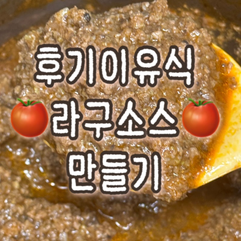 [이유식레시피] 후기이유식 라구소스 만들기