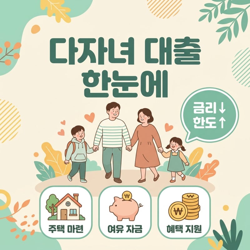 다자녀대출 총정리, 디딤돌·버팀목·신생아 특례, 우리 집은 얼마까지?