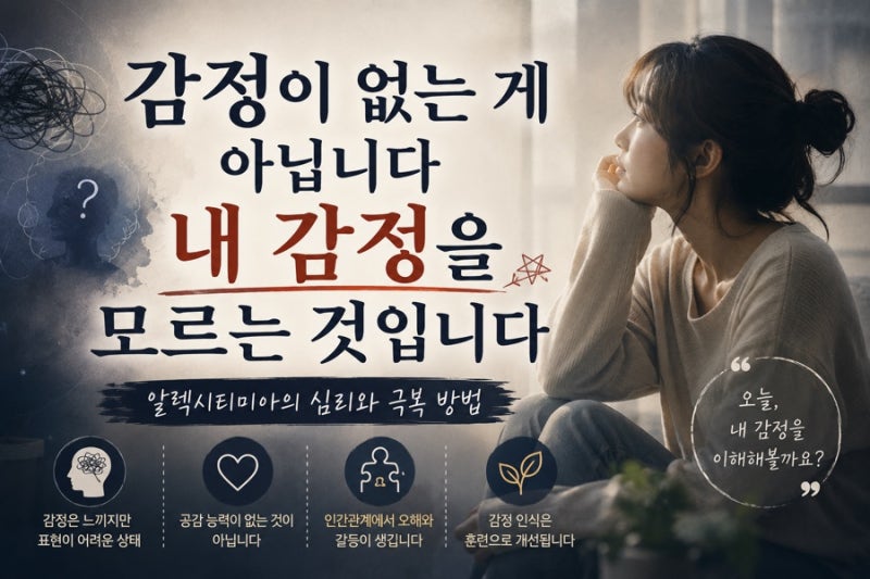알렉시티미아란? 감정을 모르는 사람들의 숨겨진 심리