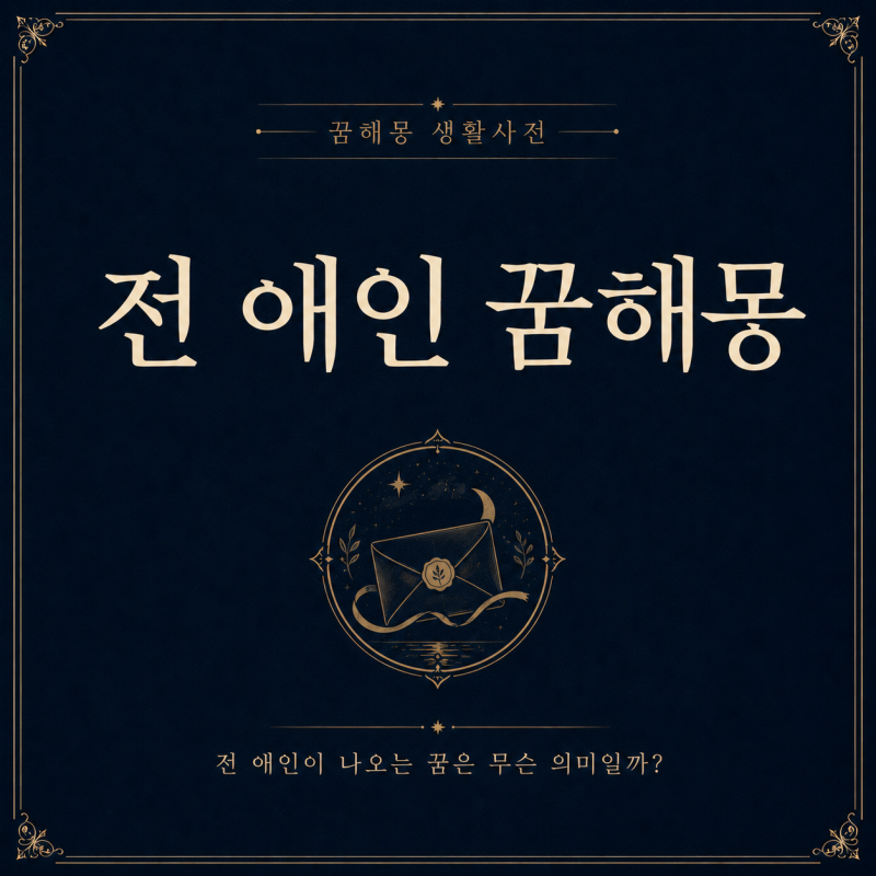 전 애인 꿈해몽, 미련과 감정 정리를 뜻하는 상황별 의미 정리