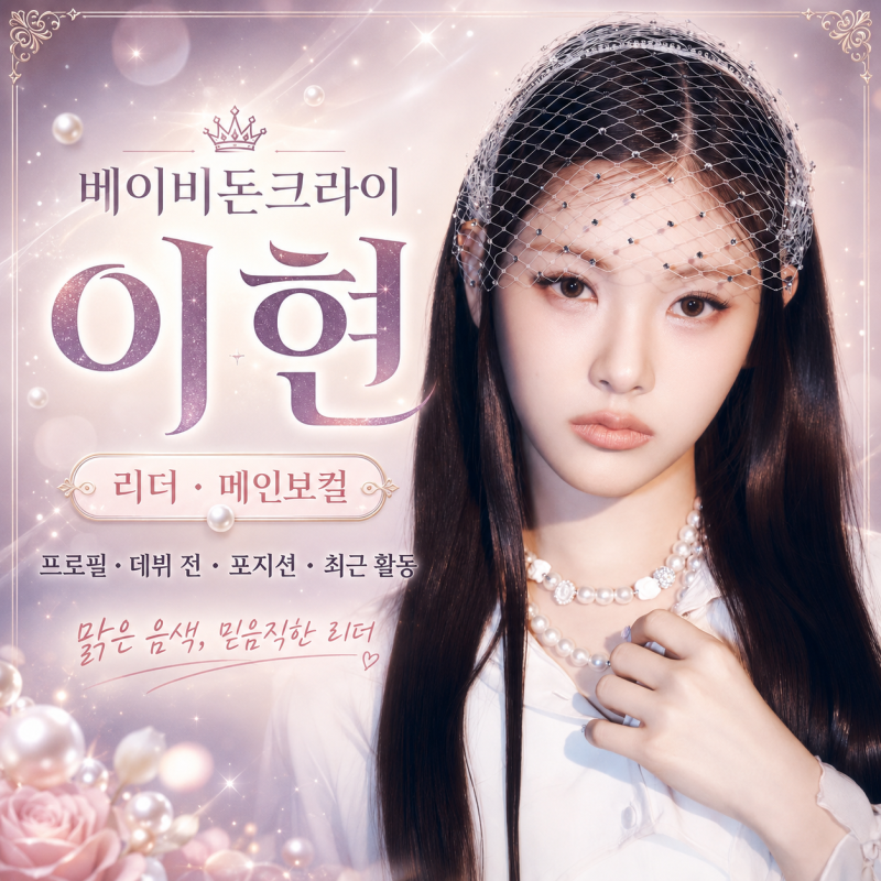 Baby DONT Cry 이현 프로필 총정리｜리더이자 메인보컬, 맑은 음색의 ‘명창체리’