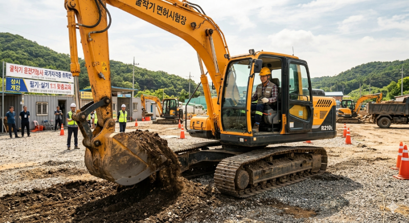 굴삭기 자격증! 포크레인 자격증! 콕 찍어 드립니다.