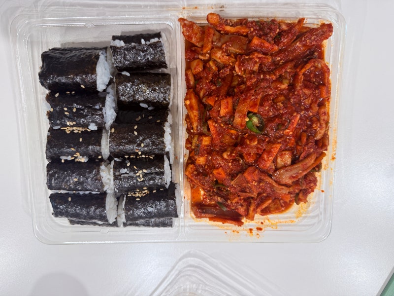 6월중간 먹기록(코스트코 충무김밥,우렁쌈밥,피치생,빙수..)