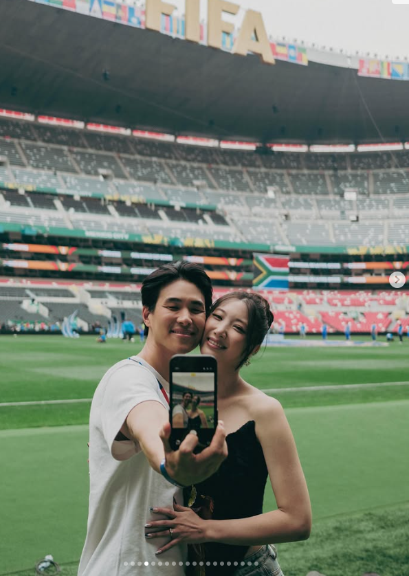 '케데헌' 이재♥샘김 11월 결혼 앞두고 멕코 월드컵 데이트 근황, 샘김은 누구?
