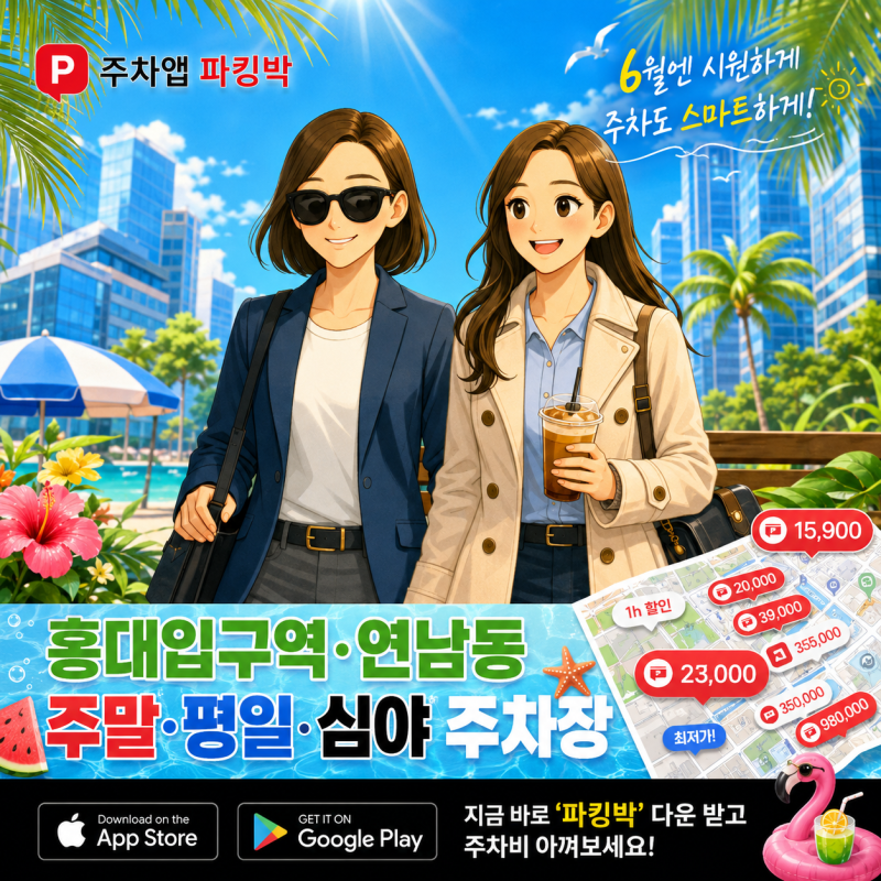 홍대입구역 주차장 총정리 | 연남동 카페거리·홍익대학교 주차 꿀팁 !
