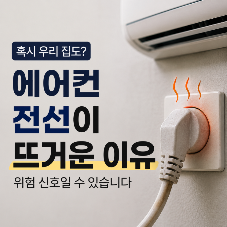  에어컨 전선이 뜨거운 이유, 그냥 사용해도 괜찮을까?