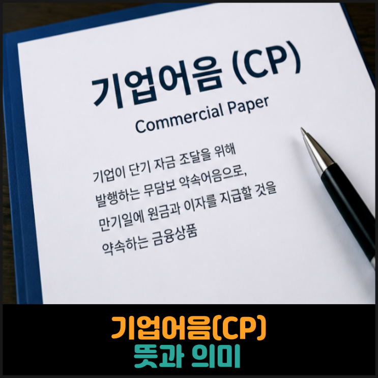 기업어음(CP) 뜻과 의미