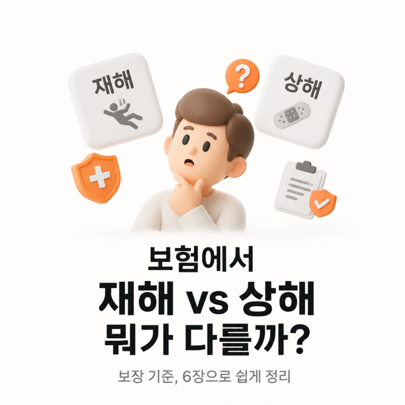 보험에서 말하는 재해와 상해의 차이, 헷갈리지 마세요