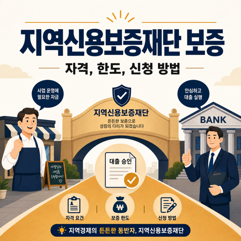 지역신용보증재단 보증 받는 법, 자격과 한도 그리고 2026 개편
