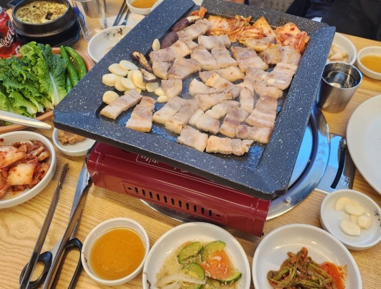 전남 장흥 맛집, 후식냉면 공짜 식당 풍년숯불갈비