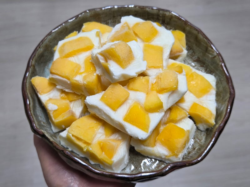 요거트 바크 만들기 그릭요거트 먹는 법 망고요거트바크