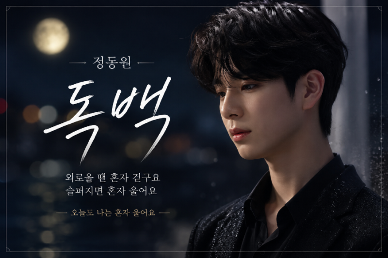 정동원(JD1) 독백ㅣ외로운 감정을 달래주는 슬픈 발라드풍 트로트