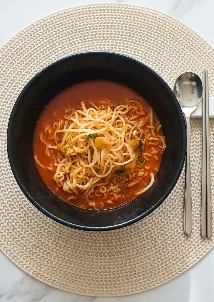 숙주나물 해장라면 레시피 칼칼하고 시원하게 라면 맛있게 끓이는법