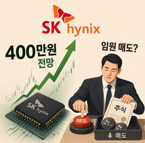 "<b>SK하이닉스 주가</b> 400만원 전망" 근데 왜 임원은 팔까?