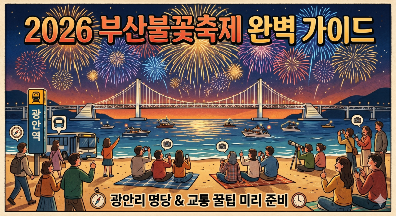 2026 부산불꽃축제 완벽 가이드: 광안리 명당부터 교통까지 미리 준비하세요