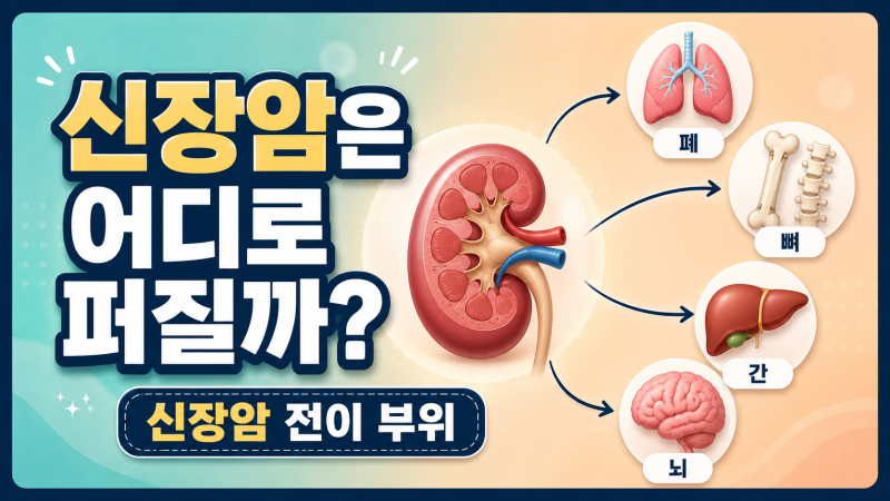 신장암은 어디로 전이될까? 폐·뼈·간 전이와 나타날 수 있는 증상