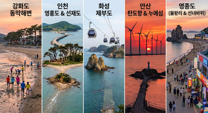 주말에 가기 좋은 서울 근교 바다 여행 BEST 5