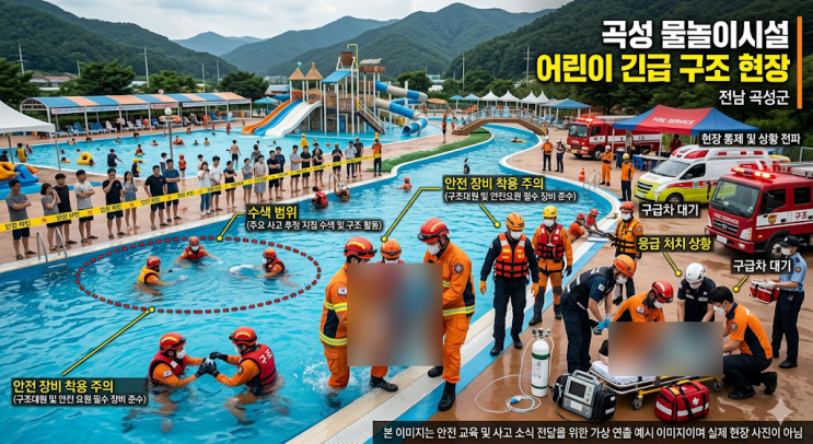 [<b>곡성</b> <b>사고</b>] <b>물놀이</b>시설서 어린이 2명 물에 빠져 심정지… 병원... 