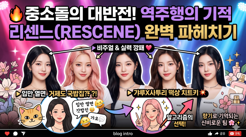 중소돌의 기적! 리센느(RESCENE) 역주행 스토리부터 멤버 실력, 노래 추천 5곡까지 완벽 정리