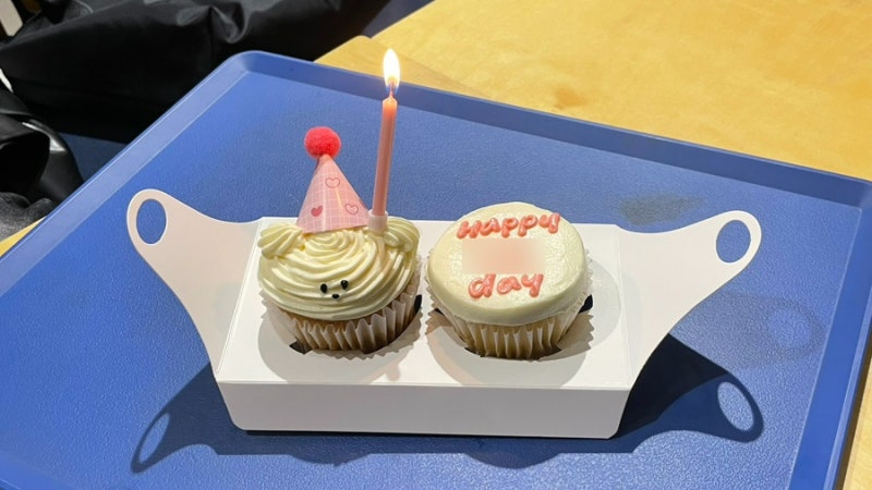 대전 레터링케이크 맛집 온드케이크 후기｜친구 생일파티 컵케이크 내돈내산