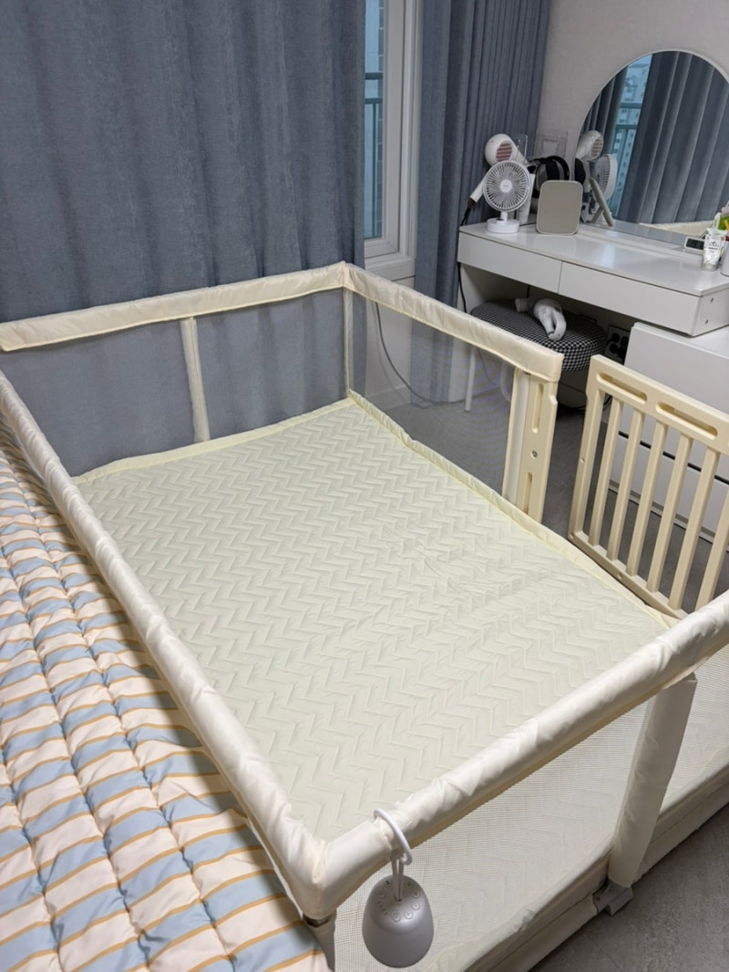 [내돈내산] 신생아 졸업 후부터 오래 쓰는 아기침대 가성비 조합 추천(코넘 베이비룸 플러스x....