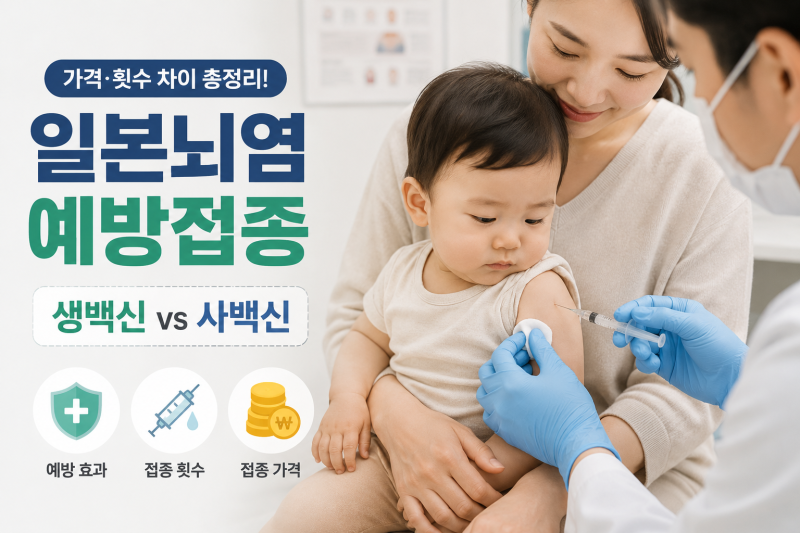 일본뇌염 예방접종 가격 얼마? 생백신·사백신 차이 한눈에 정리
