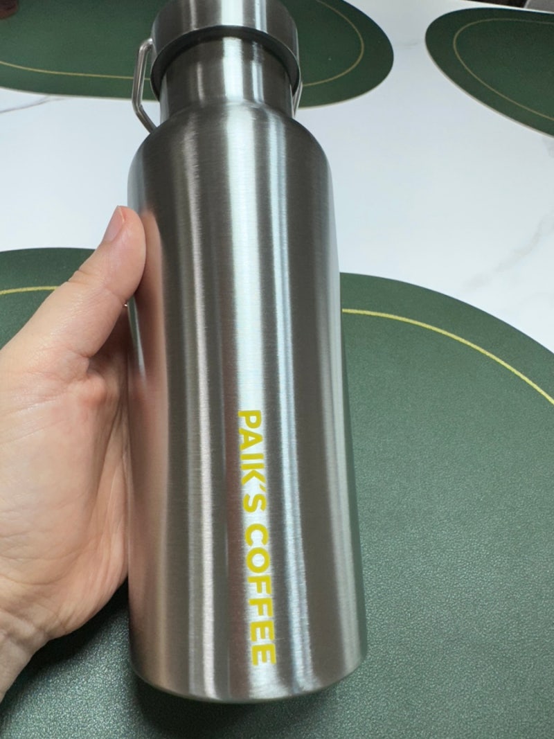 [빽다방 텀블러] 중학생 아이 학원 물병으로 딱! 500ml 가성비 스테인리스 텀블러 내돈내산 후....