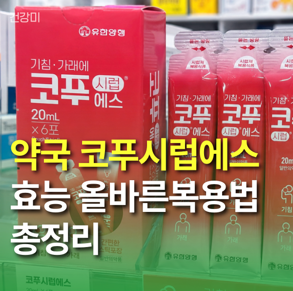 약국 코푸시럽에스 효능 올바른복용법 및 임산부 안전성 핵심요약까지
