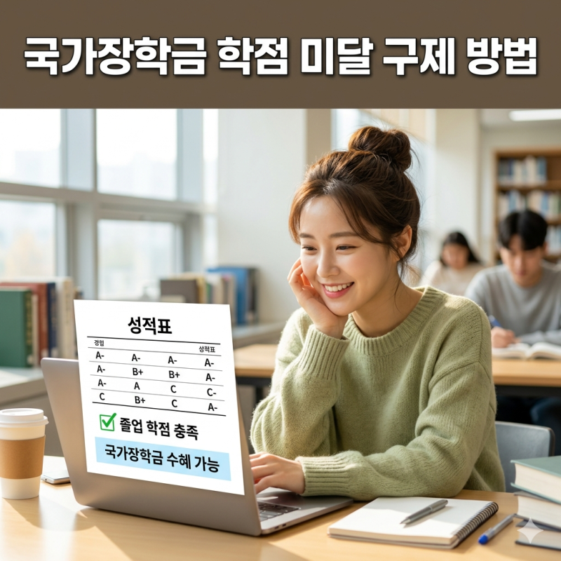 2026년 국가장학금 학점 미달 구제 방법 (재학생 C학점 경고제 및 백분위 충족 요건)