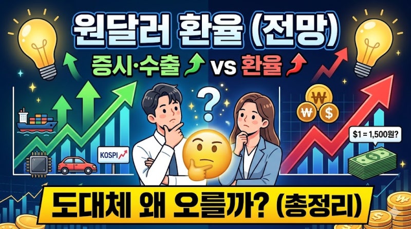 [원달러 환율 전망] 증시·수출 호조인데 왜 환율만 오를까? 환율 기초부터 전망까지 총정리