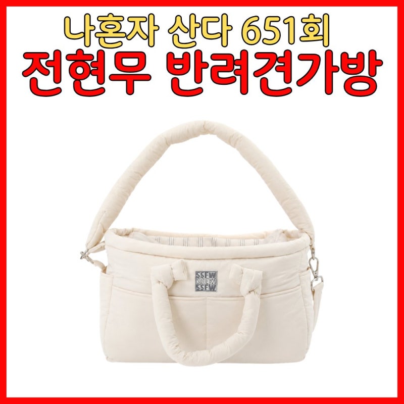 나혼자산다 전현무 강아지 가방 화제! 순무 이동가방으로 주목받는 에쎕떱 SSFW 멜로우백 크....