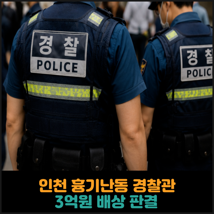 인천 흉기난동 경찰관들 3억원 배상 판결