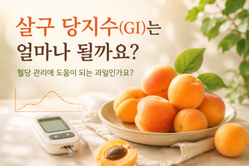 살구당지수는 얼마나 될까요? 혈당 관리에 도움이 되는 과일인가요?