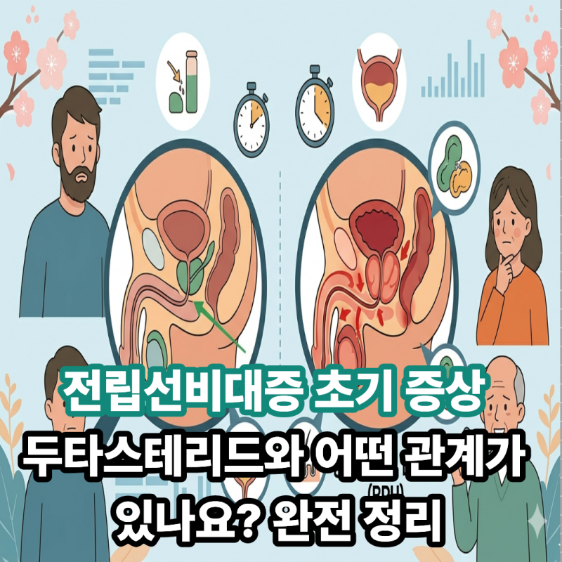전립선비대증 초기 증상 두타스테리드와 어떤 관계가 있나요? 완전 정리