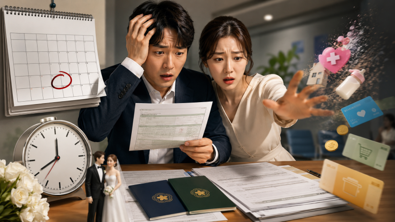 혼인신고 늦췄다가 놓친 복지 혜택, 타이밍이 이렇게 중요했다니