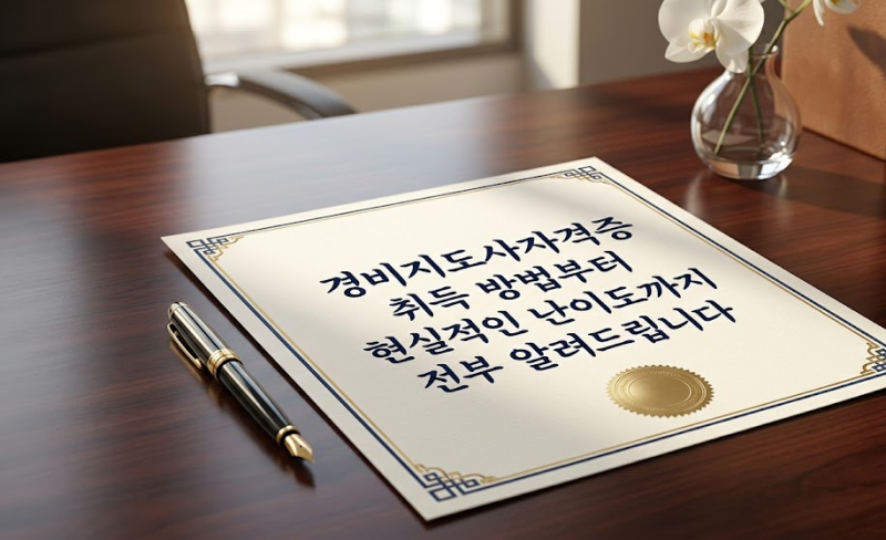 경비지도사자격증 취득 방법부터 현실적인 난이도까지 전부 알려드립니다