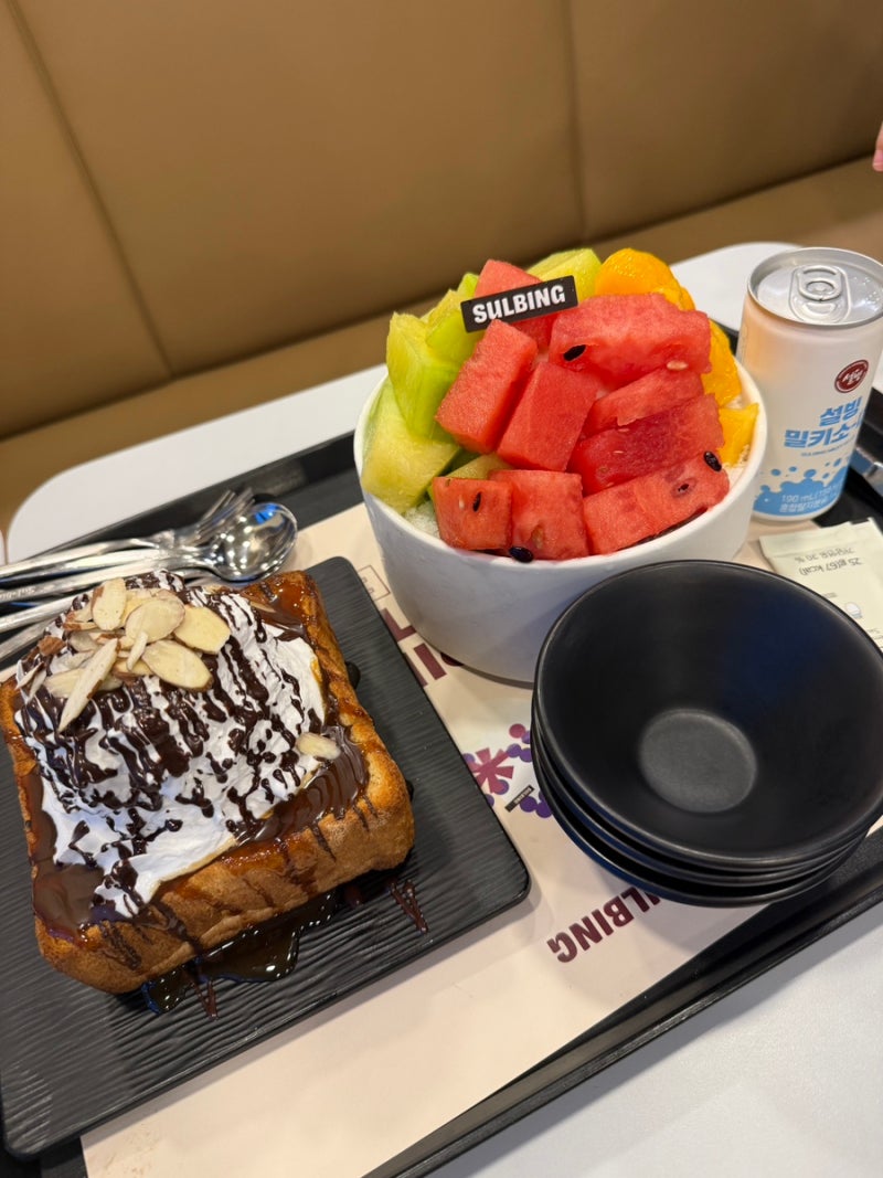 설빙 과일화채빙수 먹는 법 신메뉴 내돈내산 후기