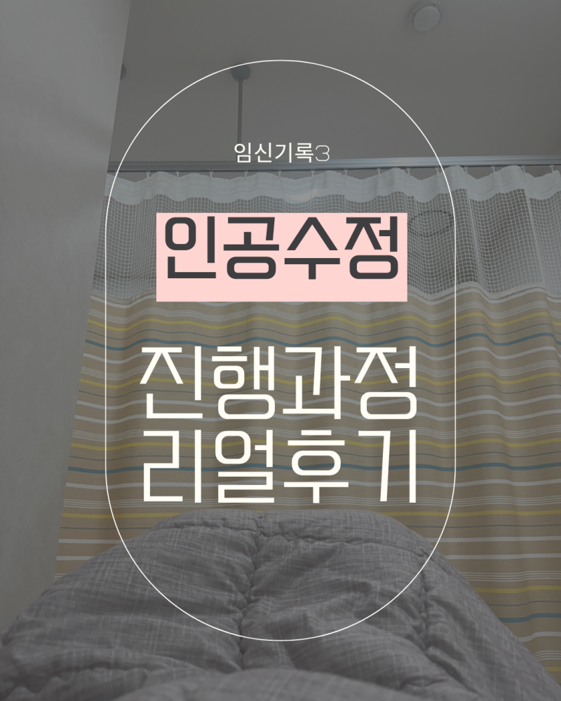 [임신기록3] 인공수정 진행과정 리얼후기 : 통증 팁 총정리