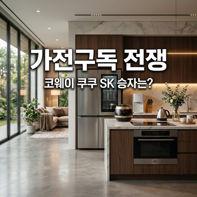 코웨이 쿠쿠 SK매직 구독가전 계정전쟁! 승자와 렌탈 팁 총정리