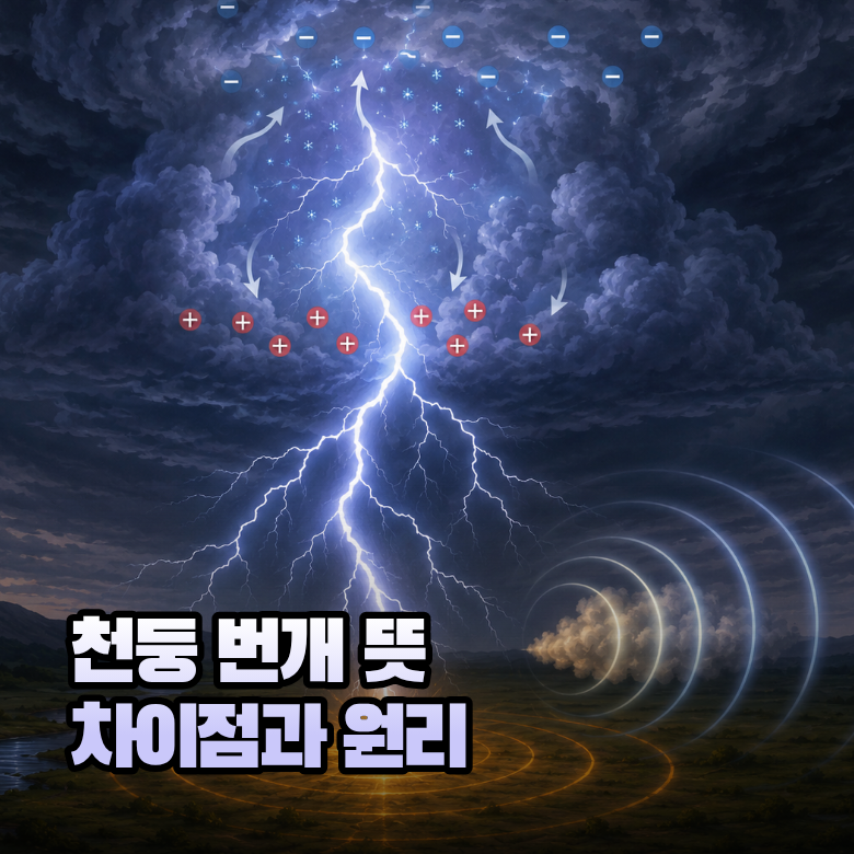 천둥 번개 뜻 차이점까지 한 번에 정리